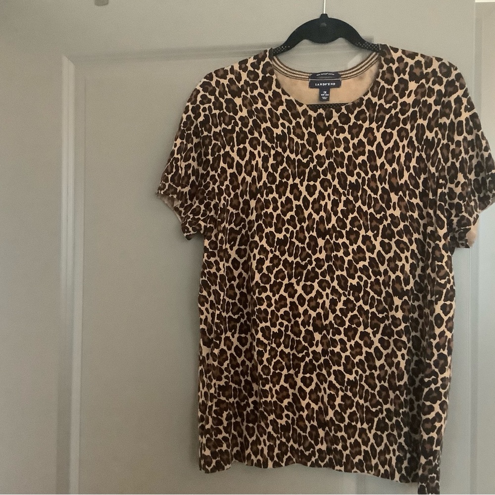 Land’s End Short Sleeve Sweater in Size 1X